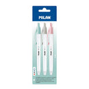 Milan Anti-Bacterial P1+ Ball Point Pen Assorted Pack 3 - Office Connect 2018