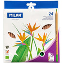 Milan Coloured Pencils Thick Lead Assorted Pack 24 - Office Connect 2018