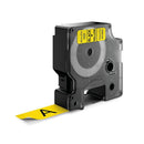 DYMO Genuine D1 Label Cassette Tape 19mm x 7M,  Black on Yellow Suitable for the Label  Manager and LabelWriter Duo label makers - Office Connect 2018