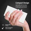PROMATE 20000mAh Power Bank with Smart LED Display & Super Slim Design. Includes 2x USB-A & 1x USB-C Ports. 2A (Shared) Charging. Auto Voltage Regulation. Charge 3x Devices. White Colour. - Office Connect 2018