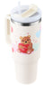 40 Oz Tumbler With Handle Straw Insulated, Stainless Steel Spill Proof Vacuum Coffee Cup Tumbler With Lid Tapered Mug Gifts For Valentine Lover Suitable For Car Gym Office Travel - Office Connect 2018