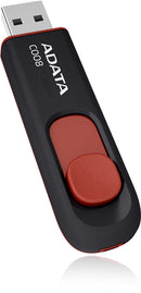 ADATA C008 Retractable USB 2.0 16GB Black/RedFlash Drive - Office Connect 2018