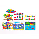 EDX Junior Rainbow Pebbles Activity Set 36 Pcs 8 Activity Cards 3 Shapes 6 Colours - Office Connect 2018