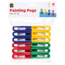 EC Pegs Plastic Painting 12 Pack Assorted - Office Connect 2018