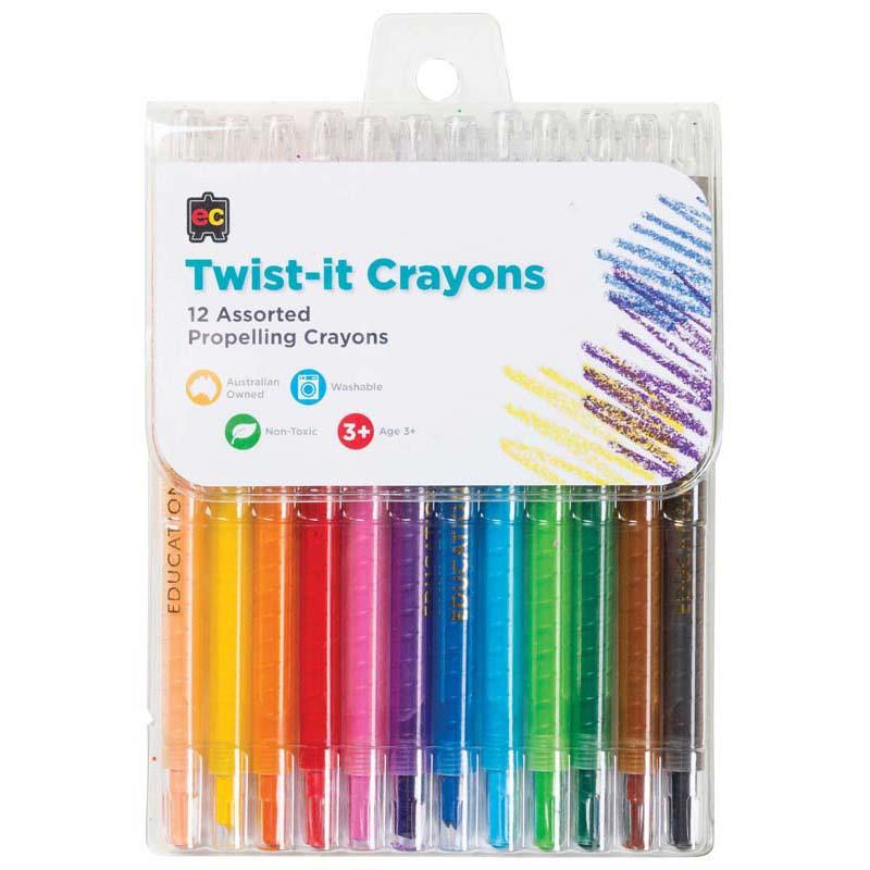 EC Crayons Twist-It 12 Pack - Office Connect 2018