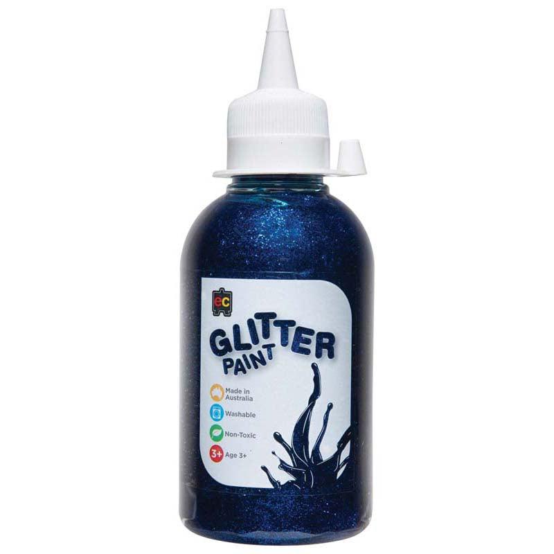 EC Glitter Paint Blue 250ml - Office Connect 2018