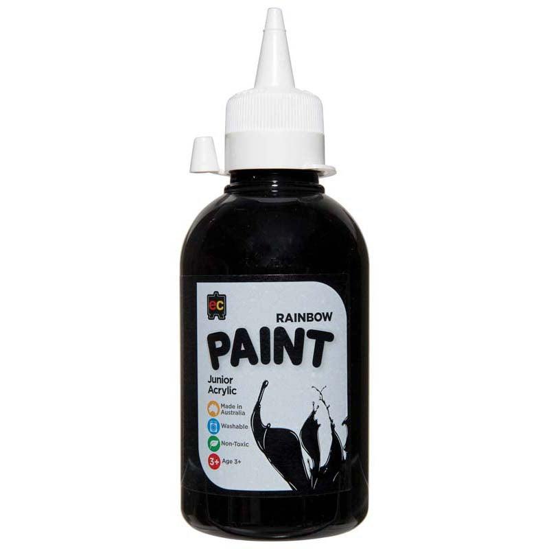 EC Paint Rainbow Acrylic Black 250ml - Office Connect 2018