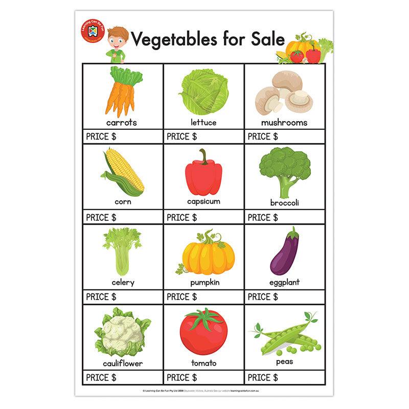 LCBF Wall Chart Vegetables For Sale - Office Connect 2018