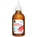 EC Paint Washable Watercolours Glitter 250ml Yellow - Office Connect 2018