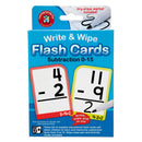 LCBF Write & Wipe Flashcards Subtraction w/Marker - Office Connect 2018