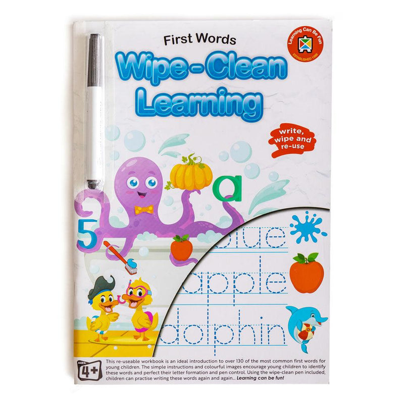 LCBF Wipe Clean Learning Book First Words w/Marker - Office Connect 2018