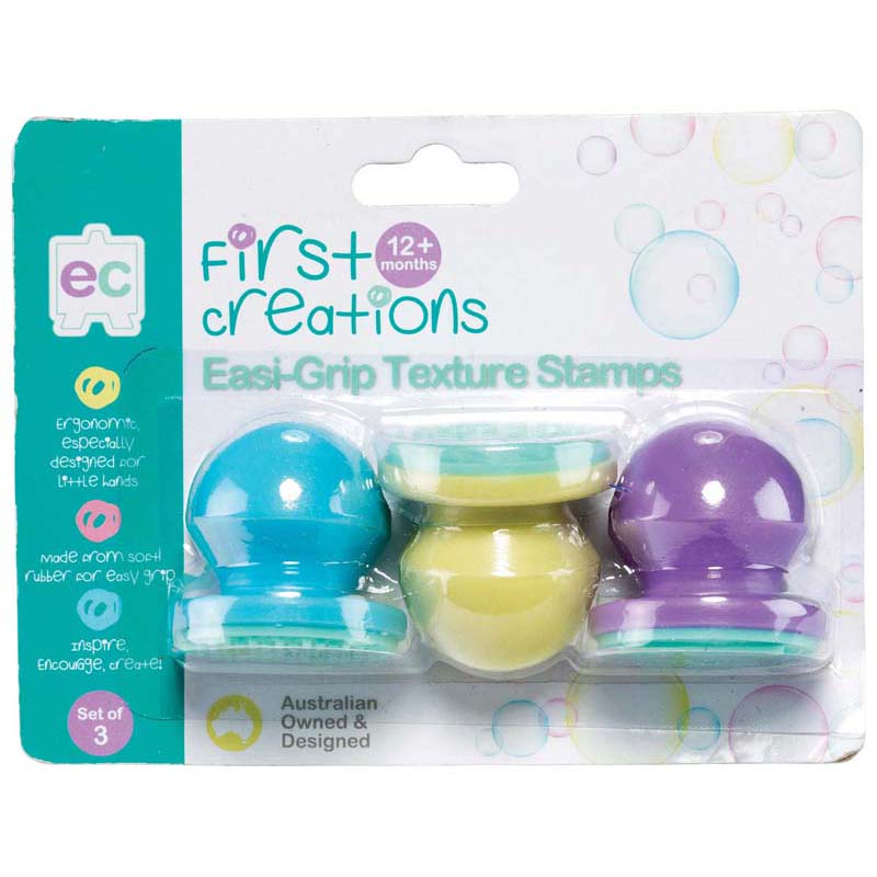 EC First Creations Easi-Grip Texture Stamps Set 3