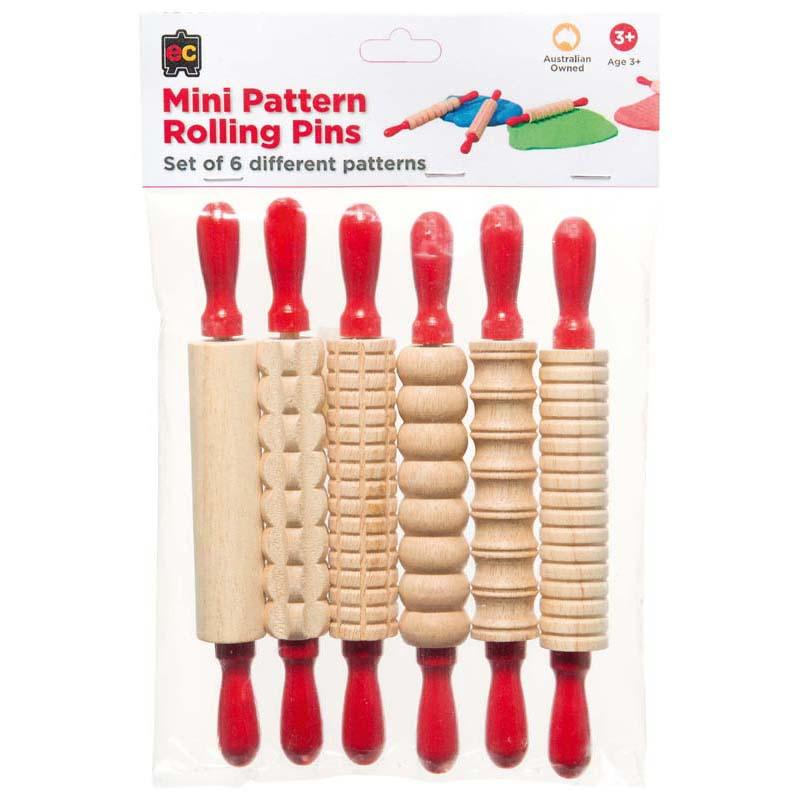 EC Mini Pattern Rolling Pins Pack 6 - Office Connect 2018