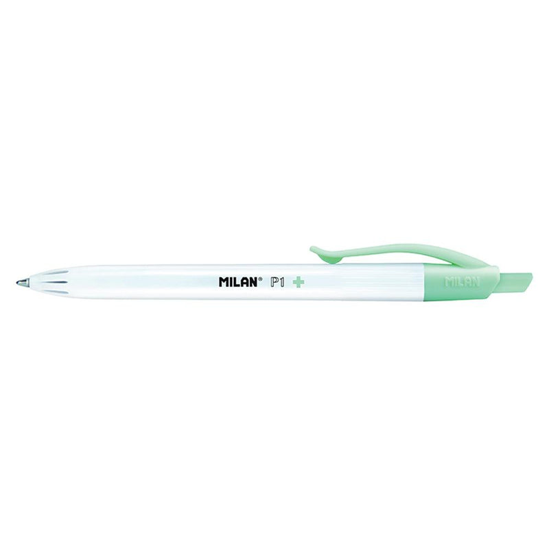 Milan P-1 Antibacterial Ballpoint Pens Blue Ink - Office Connect 2018