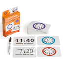 LCBF Write & Wipe Flashcards Time w/Marker - Office Connect 2018