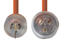 DYNAMIX 30M 240v Extra Heavy Duty Power Extension Lead (3 Core 1.5mm) Power-On LED in Clear Moulded Plastic 10A Plug Orange Colour - Office Connect 2018