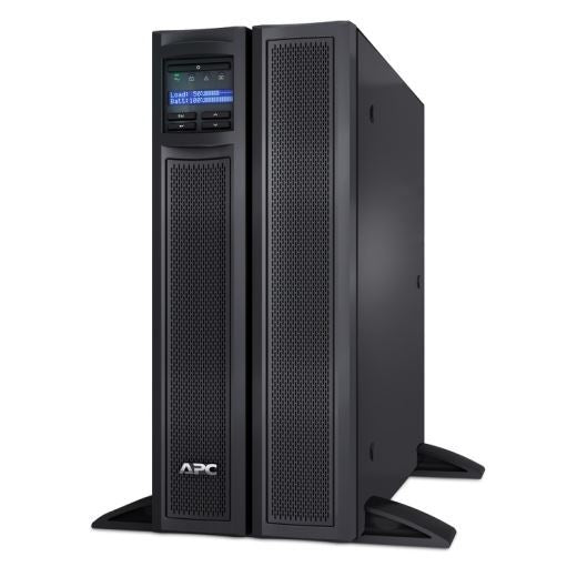 APC Smart-UPS 3000VA (2700W) 4U Rack/Tower with Network Card. 200V- 240V Input/Output. 8x IEC C13 Outlets. Internal Battery Backup. LCD Interface. USB, Rj-45 Serial, & SmartSlot Connectivity, Alarm.