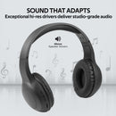 PROMATE Deep Base Bluetooth V5.0 Wireless Over-ear Headphones. Up to 5 Hours Playback, Built-in 200mAh Battery. 10m Operating Distance. Exceptional hi-res Driver Black Colour. - Office Connect 2018