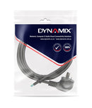 DYNAMIX 3M 3-Pin Right Angled Plug to Bare End, 3 Core 1mm Cable, Black Colour, SAA Approved. - Office Connect 2018