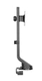 BRATECK 17-32'' Monitor desk mount. Sit/Stand workstation compatible. Max load 8Kgs. Supports VESA 75x75 & 100x100. Rotate, tilt and swivel. Colour: Black. - Office Connect 2018