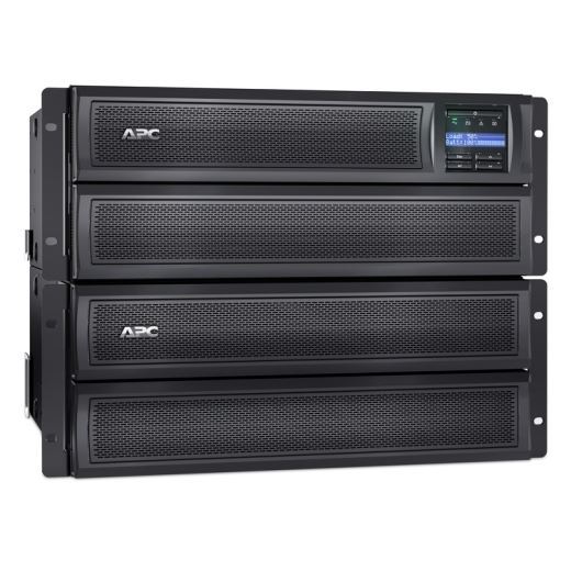 APC Smart-UPS 3000VA (2700W) 4U Rack/Tower with Network Card. 200V- 240V Input/Output. 8x IEC C13 Outlets. Internal Battery Backup. LCD Interface. USB, Rj-45 Serial, & SmartSlot Connectivity, Alarm.