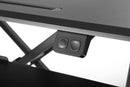 BRATECK Electric Scissor Lift Desktop Sit-Stand Workstation with Keyboard Tray Deck. Height Adjustable 156-480mm. Work Surface Size 800x400mm (LxW). weight cap. 20kgs. Black Colour. - Office Connect 2018