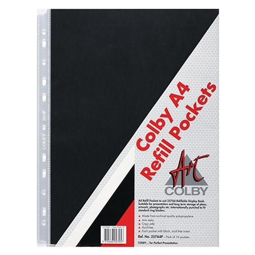 Colby Art Display Book Refills A4 10 Pocket - Office Connect 2018