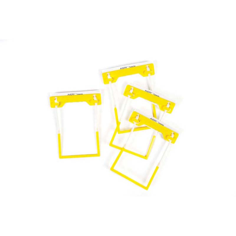 Avery Clip File Fastener Yellow 10 Pack