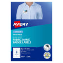 Avery Label Fabric Badge L7418 86.5 x 55.5mm 8up 15 Sheets - Office Connect 2018