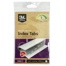 3L Index Tab 25mm White 72 Pack - Office Connect 2018