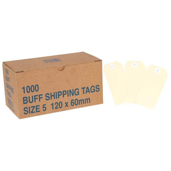Globe Manilla Tags No.5 120x60mm Box 1000 - Office Connect 2018