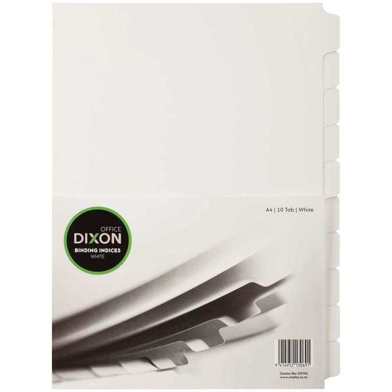 Dixon Binding Indices A4 White 10 Tab - Office Connect 2018