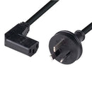 Power Cord - Right Angle 10A/250V IEC (F) to 3 Pin Power (M) 1.8m - Office Connect 2018