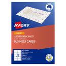 Avery Business Cards Leathergrain 190gsm Inkjet Laser 10up 20 Sheets IJ39 - Office Connect 2018