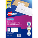 Avery Label L7160-20 Laser 21up 20 Sheets 63x38mm - Office Connect 2018