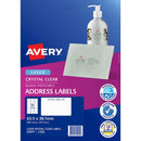 Avery Label L7560-25 Clear 21up 25 Sheets 63x38mm - Office Connect 2018