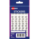 Avery Label Stars Small Silver 90 Pack - Office Connect 2018