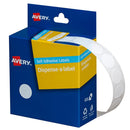 Avery Label Dispenser DMC14W White Round 14mm 1200 Pack - Office Connect 2018