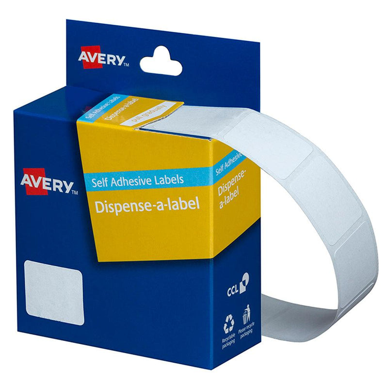 Avery Label Dispenser DMR1924W 19x24mm White 650 Pack - Office Connect 2018