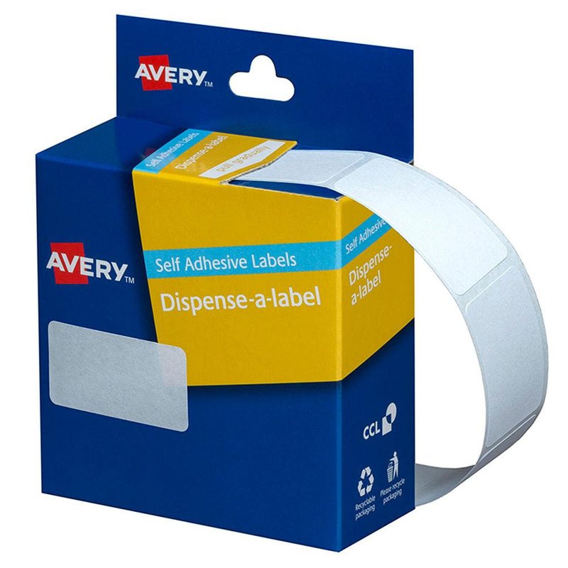 Avery Label Dispenser DMR2438W 24x38mm White 380 Pack - Office Connect 2018