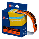 Avery Label Dispenser DMR1964R3 Final Notice 19x64mm 125 Pack - Office Connect 2018