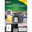 Avery Ultra Resistant ID Label L7916 White Laser 210x148mm 2up 10 Sheets - Office Connect 2018