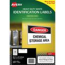 Avery Heavy Duty ID Label L4778 White Laser 45.7x21.2mm 48up 25 Sheets - Office Connect 2018