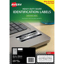 Avery Heavy Duty ID Label L6008 Silver Laser 25.4x10mm 189up 20 Sheets - Office Connect 2018
