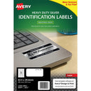 Avery Heavy Duty ID Label L6011 Silver Laser 63.5x29.6mm 27up 20 Sheets - Office Connect 2018