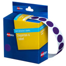 Avery Label Dispenser DMC14PU Purple Round 14mm 1050 Pack - Office Connect 2018