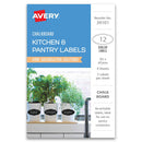 Avery Chalkboard Labels Scallop 95x45mm 3up 4 Sheets - Office Connect 2018