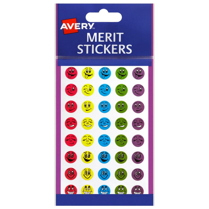 Avery Merit Stickers Mini Smiley Face Round 13mm 800 Pack - Office Connect 2018