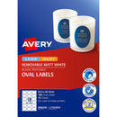 Avery Label L7101REV Oval White 18up 10 Sheets 63x42mm - Office Connect 2018