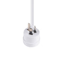 DYNAMIX 3M 3-Pin Tapon Plug to Bare End, 3 Core 1mm Cable, White Colour, SAA Approved. - Office Connect 2018